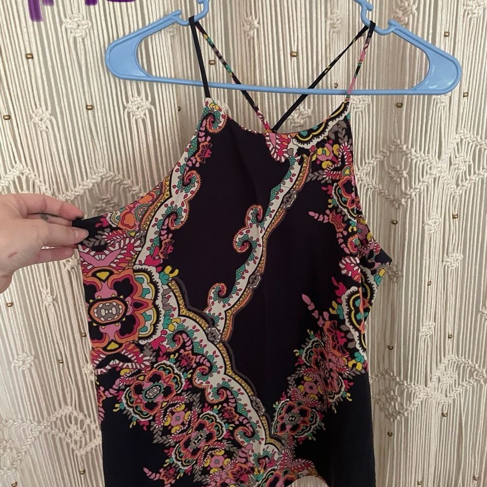 Floral Print Halter Top